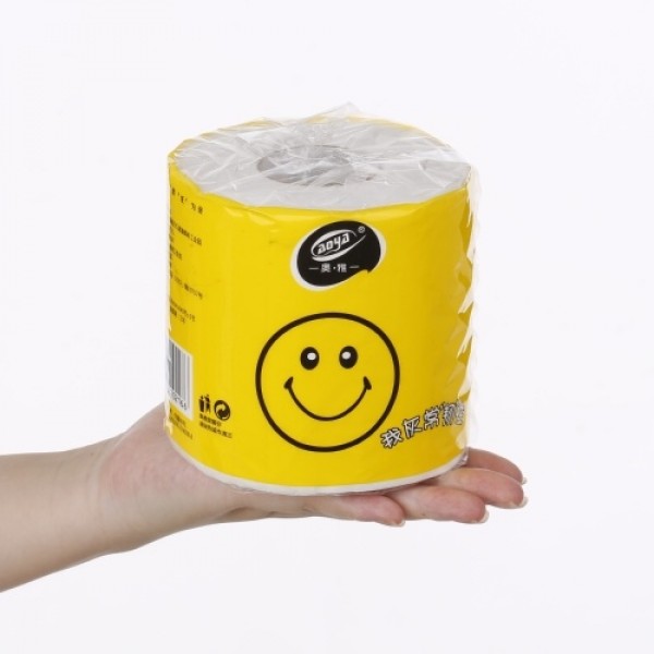 10 Pack 4 Layers Toilet paper White Indonesia Wood Pulp Eco-Friendly Recycled Paper