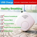 Home Disin-fection Sterili-zer Portable Air Purifier Mini Anion Generator USB Lonizer Smoke Smog Filter