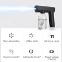 Outdoor Indoor Disinfection Gun, Handheld Blue Light Wireless Portable Rechargeable Nano Atomizer  Large Capacity ULV Electric S