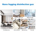 Outdoor Indoor Disinfection Gun, Handheld Blue Light Wireless Portable Rechargeable Nano Atomizer  Large Capacity ULV Electric S