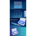 Household UV Sterilizer Box LED UV Light Disinfect Box High-Power UV Tube 99.9% Sterilizing Rate Mask Sanitizer Cleaner Multi-fu