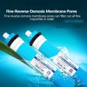 1812-75G Reverse Osmosis 75GPD Membrane RO Universal Compatible Replacement RO Fits Residential Water Filter Purifier