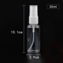 4 Pack 30ml Spray Bottles Fine Mist Transparent Empty Plastic Spray Bottles Refillable Bottle Perfume Atomizer Container for Ess