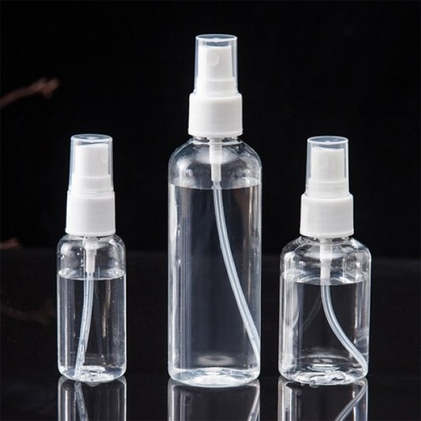 4 Pack 30ml Spray Bottles Fine Mist Transparent Empty Plastic Spray Bottles Refillable Bottle Perfume Atomizer Container for Ess