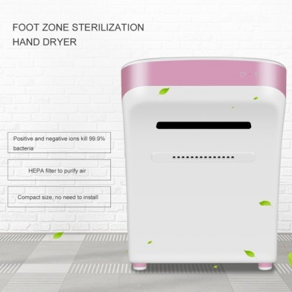 Automatic Hand Foot Dryer with HEPA Filter High Speed Air Blower Hot Air Cold Air Hand Drying Machine Non-wall-mounted No Drilli