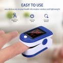 2PCS Fingertip Clip Pulse Oximeter L-ED Display Mini SpO2 Monitor Oxygen Saturation Monitor Pulse Rate Measuring Mini Portable f