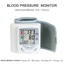 LCD Display Automatic Digital Pulsometer Sphygmomanometer Wrist Pulse Meter