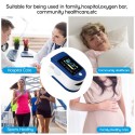 TFT Display Fingertip Oximeter B-lood Oxygen Pulse Rate Monitor Portable Family Travel Oximeter