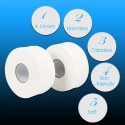 4 Rolls 4 Layers 90mm*130mm Wood Pulp Bath Tissue Paper Household Toilet Paper Roll with Core Breakpoint for Home Hotel Supermar