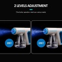 Nano Atomizer Sprayer Wireless Blue Light Handheld Rechargeable Disinfectant Fogger Machine 300ml/11oz Capacity 2 Levels Adjustm