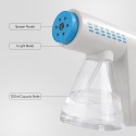 Nano Atomizer Sprayer Wireless Blue Light Handheld Rechargeable Disinfectant Fogger Machine 300ml/11oz Capacity 2 Levels Adjustm