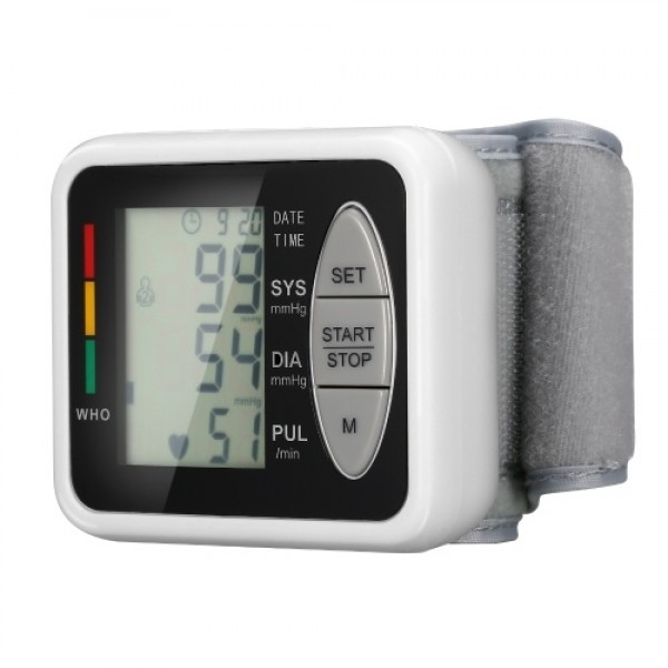 Wrist Electronic Sphygmomanometer Intelligent Electronic B-lood Pressure Monitor 99 Memory Groups