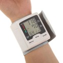 Automatic Blood Pressure Monitor Wrist Sphygmomanometer LCD Digital Display Medical Household Use for Measuring Pulse Rate