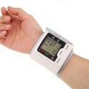 Automatic Blood Pressure Monitor Wrist Sphygmomanometer LCD Digital Display Medical Household Use for Measuring Pulse Rate