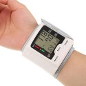 Automatic Blood Pressure Monitor Wrist Sphygmomanometer LCD Digital Display Medical Household Use for Measuring Pulse Rate