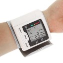 Automatic Blood Pressure Monitor Wrist Sphygmomanometer LCD Digital Display Medical Household Use for Measuring Pulse Rate