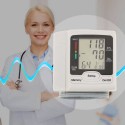 Automatic Blood Pressure Monitor Wrist Sphygmomanometer LCD Digital Display Medical Household Use for Measuring Pulse Rate