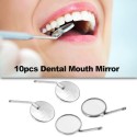 10pcs Dental Mouth Mirror 4# Reflector Odontoscope Dentist Equipment Stainless Steel Dental Mouth Mirror