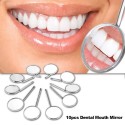 10pcs Dental Mouth Mirror 4# Reflector Odontoscope Dentist Equipment Stainless Steel Dental Mouth Mirror