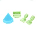 3 Colors Finger Ruler Measure Scale for Root Canal File Scale Tube Measurement With Sponge Fingerstall