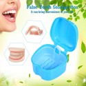 Denture Bath Box Case Dental False Teeth Storage Box Cleaning Container Rinsing Basket Retainer Appliance Holder Tray