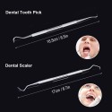 4pcs Stainless Steel Dental Tools Kit Dentists Pick Tool Teeth Scraper Set for Personal &amp; Professional Use