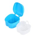 Denture Bath Box Case Dental False Teeth Storage Box Cleaning Container Rinsing Basket Retainer Appliance Holder Tray