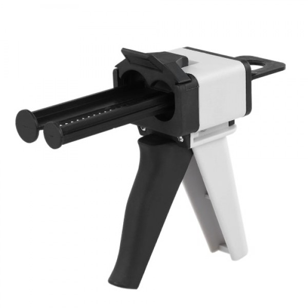 Dental Impression Mixing Dispensing Universal Dispenser Gun Silicon Rubber Dispenser Gun1:1 /1:2 50ml