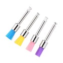 100Pcs/Box Dental Nylon Polishing Brush Latch Flat Prophy Cup Brush Polisher Colorful Dental Lab Tool