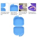 Denture Box Denture Case Dental False Teeth Cleaning Box Denture Bath Container Retainer Denture Holder