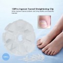 120Pcs Ingrown Toenail Straightening Clip Ingrown Toenail Correction Elastic Patches Paronychia Acronyx Correction Patch Foot Ca