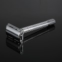 Stainless Steel Double Edge Safety Razor with Stainless Steel 20pcs Blades Traditional Men's Double-edge Shaving Razor Set