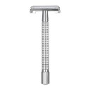 Stainless Steel Double Edge Safety Razor with Stainless Steel 20pcs Blades Traditional Men's Double-edge Shaving Razor Set