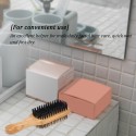 Men's Beard Brush Double-sided Facial Hair Brush Shaving Comb Male Mustache Brush Solid Wood Handle Optional Size