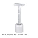 1Pc Shaving Razor Stand Base Man's Shave Razor Stand Holder Aluminum Alloy Safety Razor Base Shaving Razor Accessory