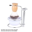 2 in 1 Men's Shaving Kit Shaving Brush Holder + Soap Bowl Male Beard Shaving Soap Bowl Shaving Stand Male Shaving Tool Set