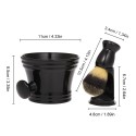 Shaving Kit for Men's Wet Shaving Brush Holder Stand Soap Bowl Mug Hair Beard Brush