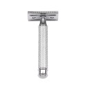 Double Edge Safety Razor Stainless Steel Manual Shaving Razor Long Handle Traditional Razor