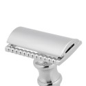 Double Edge Safety Razor Stainless Steel Manual Shaving Razor Long Handle Traditional Razor