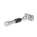 Double Edge Safety Razor Stainless Steel Manual Shaving Razor Long Handle Traditional Razor