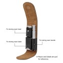 PU Leather Razor Pouch Handle Straight Long Safety Razor Case Long Handle Double Edge Razor Holder Razor Blade Store