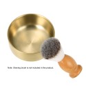 Men's Metal Shaving Bowl Barber Brass Soap Mug Cup Face Cleaning Soap Bowl for Razor Shaving Brush