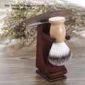 Shaving Holder Stand for Shaving Razor Brush Solid Wood Shaving Tool Organizer