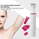 5Pcs Multi-functional Hair Removal Electric Eyebrow Shaping Shaving Machine Women Hair Removal Shaver Trimmer For Underarm Facia