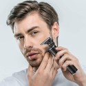 2-In-1 Electric Hair Clipper Beard Grooming Kit Hair Nose Trimmer Retro Oil Head Hair Razor USB Rechargeable Household DIY Hair 