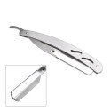 Stainless Steel Straight Edge Barber Razor Folding Shaving Shaver Without Blade