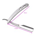 Stainless Steel Straight Edge Barber Razor Folding Shaving Shaver Without Blade