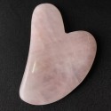 Natural Rose Quartz Stone Guasha Facial Face Neck Body Gua Sha Board Massager