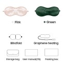 VH Graphene Heating Silk Blindfold Sleep Eye Mask High Density Shading Eye Cover Adjustable Temperature Alleviate Fatigue