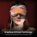 VH Graphene Heating Silk Blindfold Sleep Eye Mask High Density Shading Eye Cover Adjustable Temperature Alleviate Fatigue